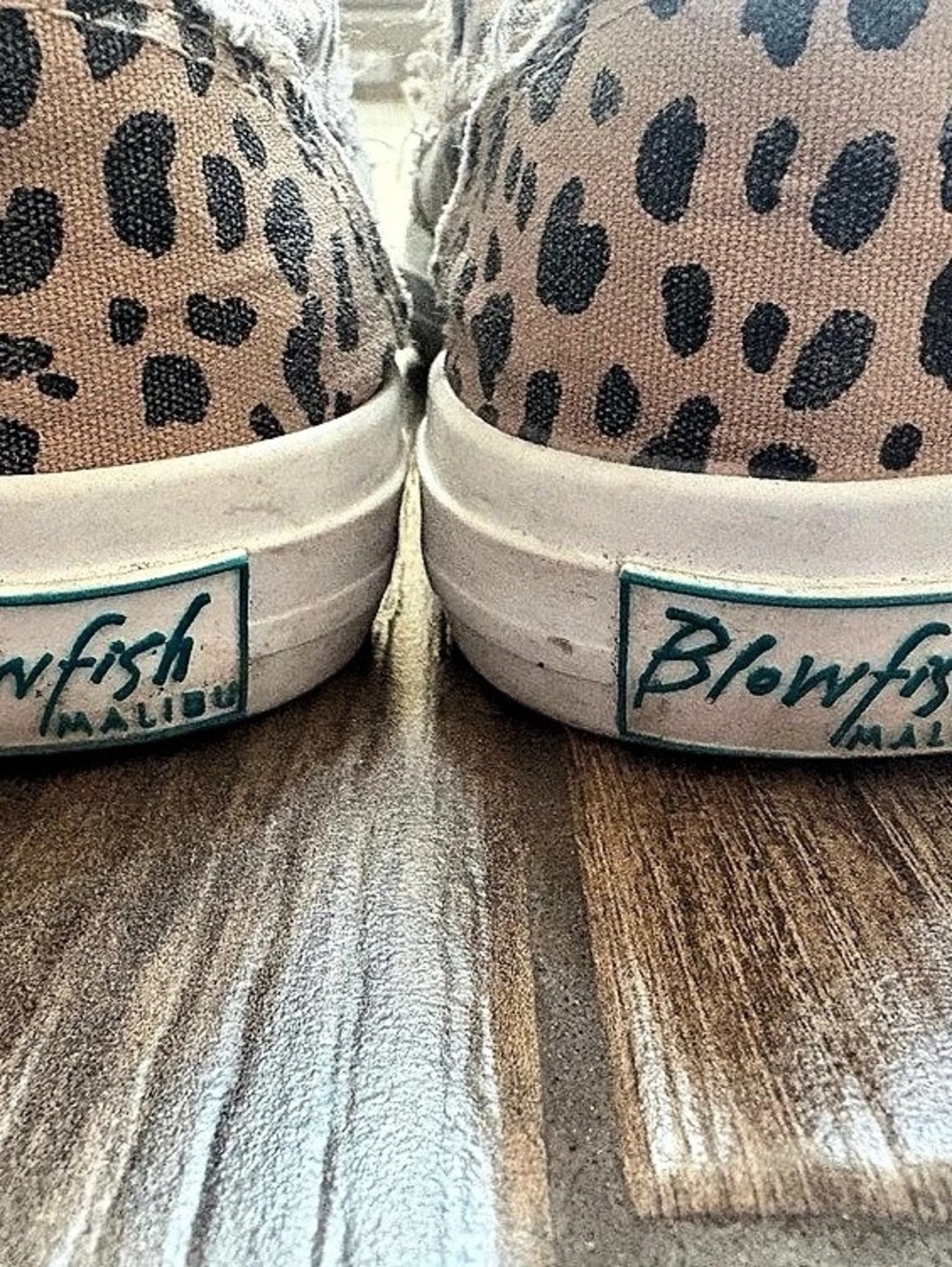 Blowfish Malibu Marley Leopard Canvas Slip On Sneakers - Size 8 - Picture 6 of 10